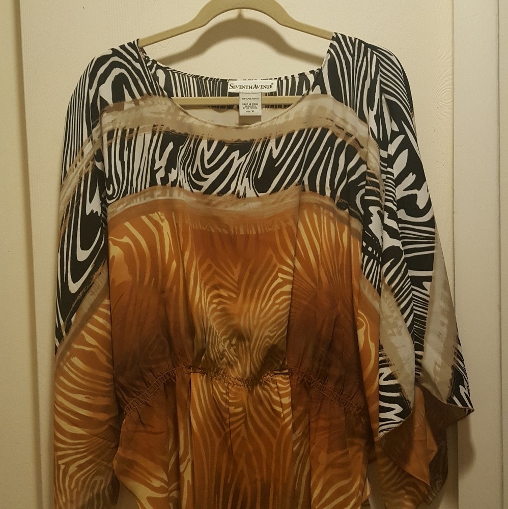 Animal print blouse